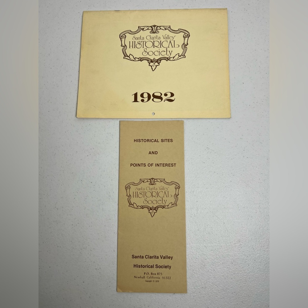 Santa Clarita Valley Historical Society 1982 Calendar & Site Pamphlet